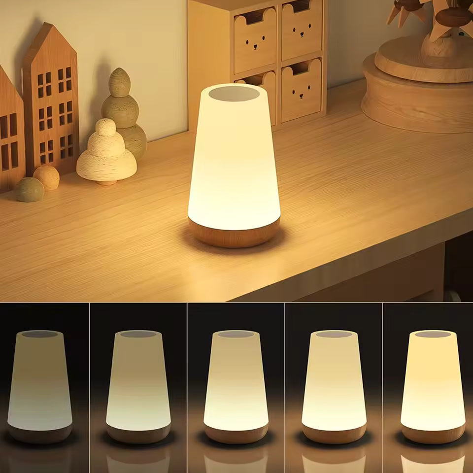 UrbanEase GlowTouch™  – Smart Touch Bedside Lamp
