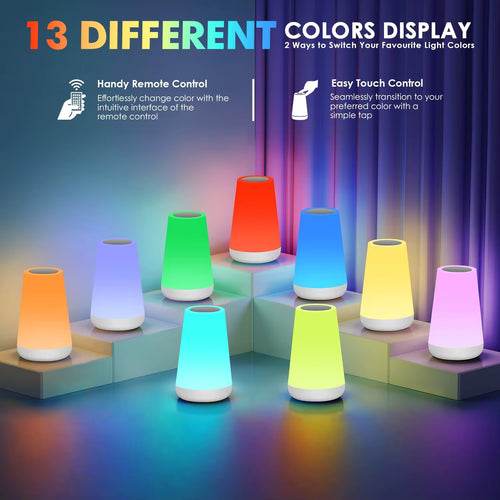 UrbanEase GlowTouch™  – Smart Touch Bedside Lamp